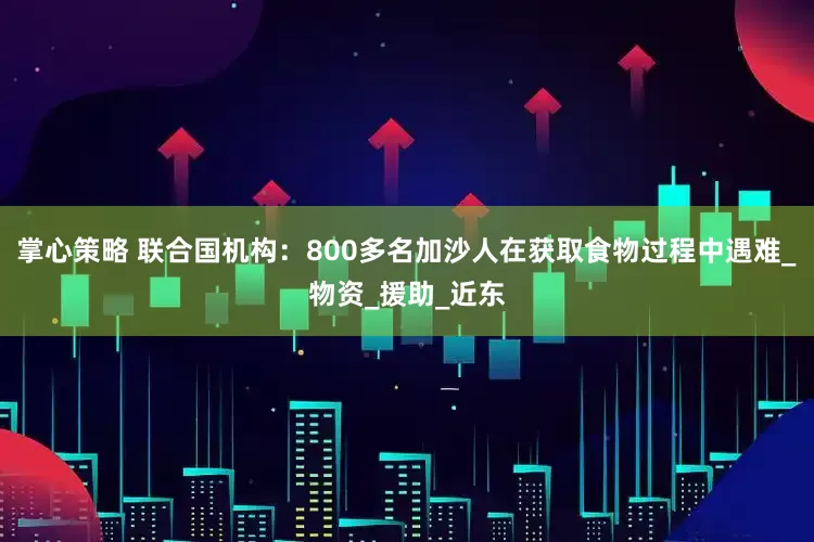 掌心策略 联合国机构：800多名加沙人在获取食物过程中遇难_物资_援助_近东